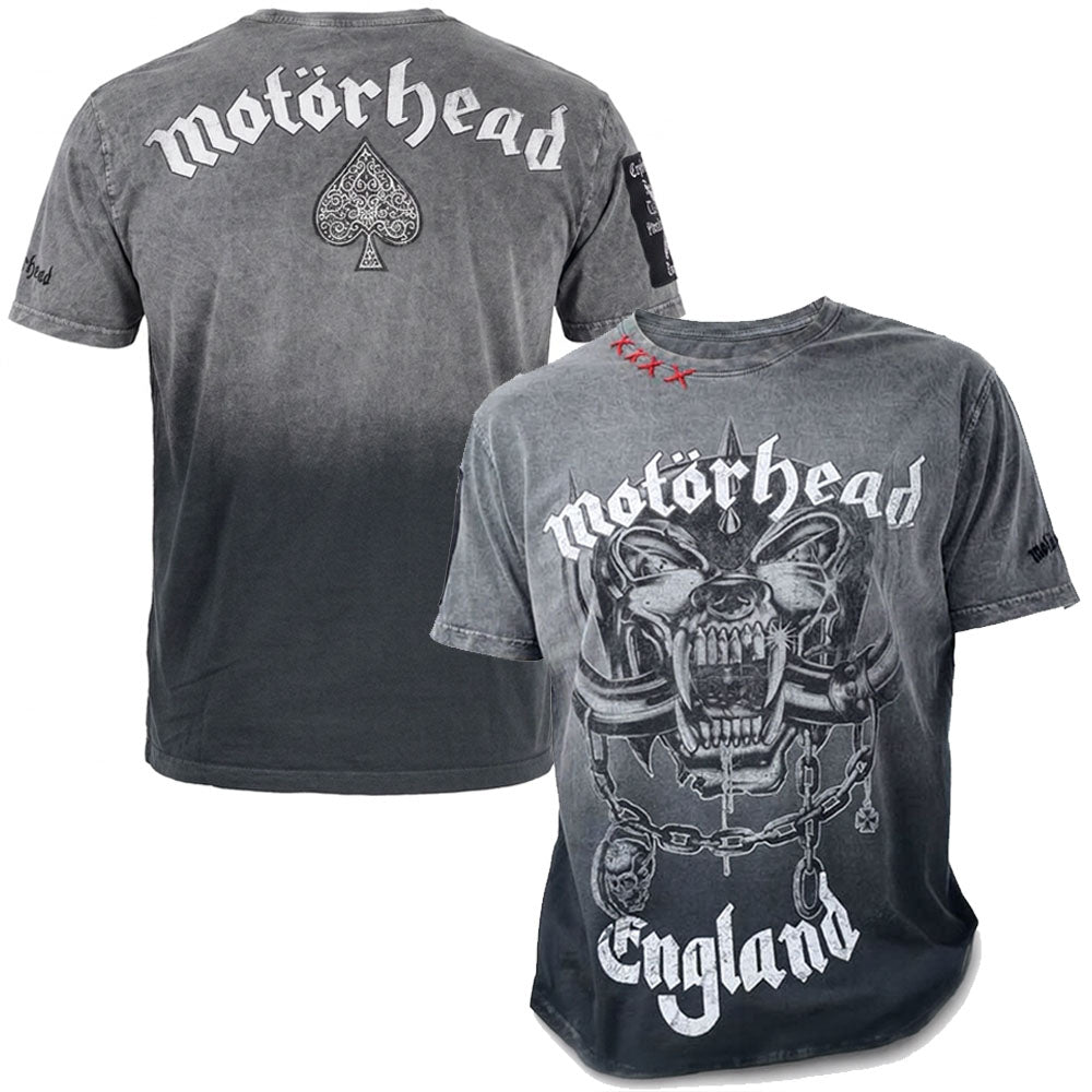 MOTORHEAD - England logo Rex Calipo / パッチ加工 / バックプリントあり